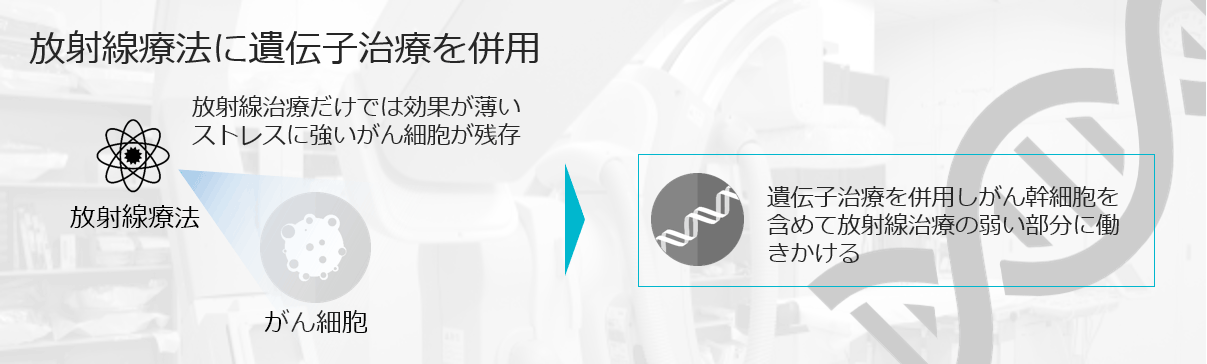 放射線治療にがん遺伝子治療を追加する有効性