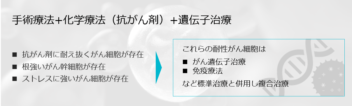 根強いがん細胞に標準治療との相乗作用